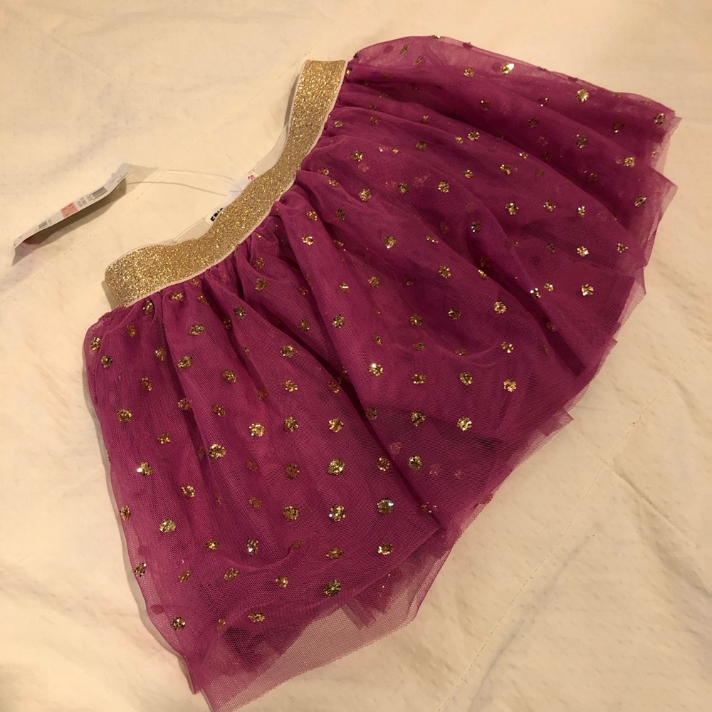Epic Threads - Violet and Golden Polka Dot Tutu